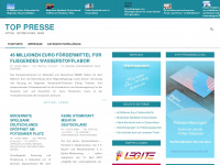 top-presse.de Webseite Vorschau