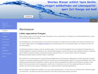 warm-wasser.ch Webseite Vorschau