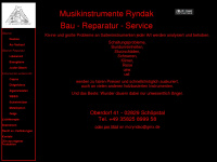 musikinstrumente-ryndak.de Webseite Vorschau