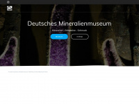 deutsches-mineralienmuseum.de Webseite Vorschau