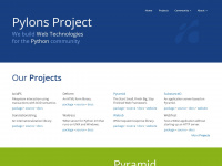 pylonsproject.org Webseite Vorschau