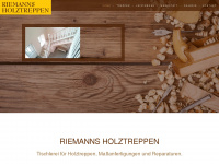 riemanns-holztreppen.de Webseite Vorschau