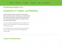 hasler-treppen.ch Webseite Vorschau