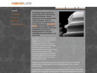 nanolize.de Webseite Vorschau