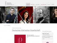 deutsche-klarinetten-gesellschaft.de Webseite Vorschau