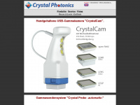 crystal-photonics.com Webseite Vorschau