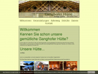 ganghoferhuette.at Webseite Vorschau