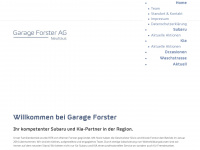 garage-forster.ch Webseite Vorschau