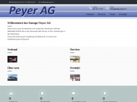 garage-peyer.ch Webseite Vorschau