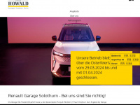 garagehowald.ch Webseite Vorschau