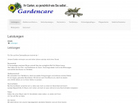 gardencare.de Webseite Vorschau