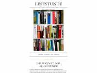 lesestunde.tumblr.com Webseite Vorschau