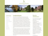gartendenkmal-lindenhofpark.de Webseite Vorschau