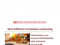 gasthaus-leimensteig.ch Webseite Vorschau