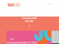 100-prozent-erneuerbar.de Webseite Vorschau
