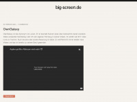 big-screen.de Webseite Vorschau