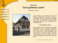 gasthaus-zum-goldenen-lamm.de Webseite Vorschau