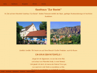 gasthaus-zurbastei.de Webseite Vorschau