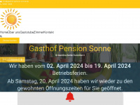 gasthof-pension-sonne.de Webseite Vorschau