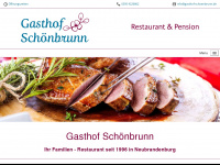 gasthof-schoenbrunn.de Webseite Vorschau
