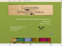 gaststaette-schwarzeskreuz.de Webseite Vorschau