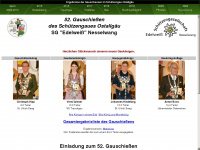 gauschiessen-oal.de Webseite Vorschau