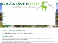 gazaunerhof.at Webseite Vorschau