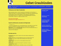 gebet-gr.ch Webseite Vorschau