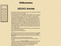 gecko-antrieb.de Webseite Vorschau