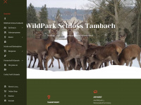 wildpark-tambach.de Webseite Vorschau