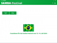 samba-festival.de Webseite Vorschau