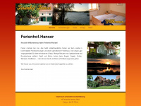 ferienhof-hanser.de Webseite Vorschau