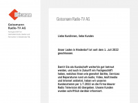 geissmannradiotv.ch Webseite Vorschau