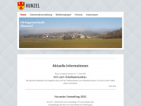 gemeinde-hunzel.de Webseite Vorschau