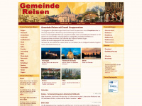 gemeinde-reisen.de Webseite Vorschau