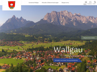 gemeinde-wallgau.de Webseite Vorschau
