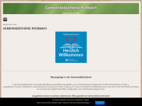 gemeindebuecherei-rossbach.de Webseite Vorschau