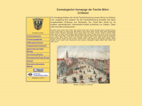 genealogie-familie-boehm.de Webseite Vorschau