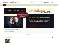 genesis-musikverlag.de Webseite Vorschau