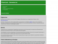 genetest.at Webseite Vorschau