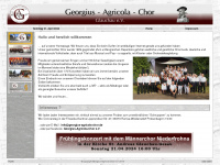 georgius-agricola-chor.de Webseite Vorschau