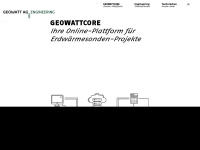 geowatt.ch Webseite Vorschau