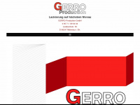 gerro-production.de Webseite Vorschau