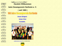 gesangverein-hartheim.de Webseite Vorschau