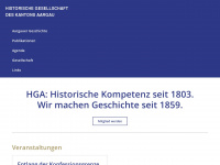 geschichte-aargau.ch Webseite Vorschau