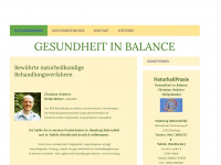 gesundheitinbalance.de Webseite Vorschau
