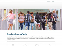 gesundheitsfoerderungwallis.ch Webseite Vorschau