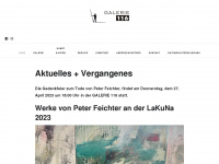 galerie116.de Webseite Vorschau