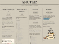 gnutiez.de Webseite Vorschau