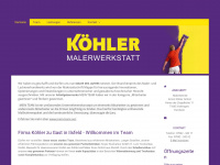 koehler-raumdesign.de Webseite Vorschau